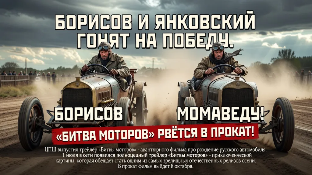Борисов и Янковский гонят на победу. «Битва моторов» рвётся в прокат!
